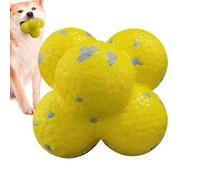 Pelotas para perros para masticadores agresivos, interactivo para masticar bolas de maíz para perros, pelota de masticar para perros, para perros grandes, medianos y pequeños, uso en