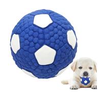 Pelotas para perros para masticadores agresivos, pelotas para perros chirriantes,Cachorros Masticar Juguete Perro Balón de Fútbol - Balón de fútbol masticable interactive que rebota, suministros pa
