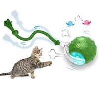 Pelotaviva Para Gatos, Pelotaviva - Pelota De Aventura Interactiva Para Tus Gatos, 3 Modos De Juego - Estimula La Actividad Física Y El Instinto De Caza , Juguete Automático Con Luz LED (Green)