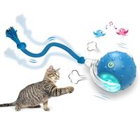 Pelotaviva Para Gatos, Pelotaviva - Pelota De Aventura Interactiva Para Tus Gatos, 3 Modos De Juego - Estimula La Actividad Física Y El Instinto De Caza , Juguete Automático Con Luz LED (Blue)