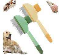 pelozen gatos,Self-Cleaning Pet Flea Comb Grooming Brush,2025 New Pet Hair Removal Comb Flea Comb, Pet Flea Comb for Cat & Dogs,Pet Hair Grooming Brush Supplies with Release Button,Cleaning Shedding