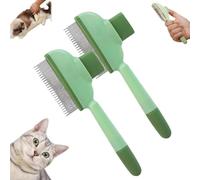 pelozen gatos,Self-Cleaning Pet Flea Comb Grooming Brush,2025 New Pet Hair Removal Comb Flea Comb, Pet Flea Comb for Cat & Dogs,Pet Hair Grooming Brush Supplies with Release Button,Cleaning Shedding