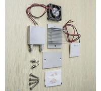 Peltier - Kit de refrigeración por agua con placa semiconductora TEC1-12706, módulo enfriador termoeléctrico para ensamblaje de bloque de agua de CPU de 12 V y refrigeración en miniatura DIY