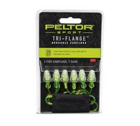 Peltor Sport Tri-Flange Tapones reutilizables para los oídos, 3 pares por paquete
