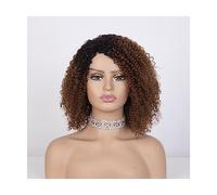 Peluca 180% corto Afro rizado pelucas de cabello humano Ombre resaltar peluca de cabello humano con flequillo de color brasileño rizado Bob peluca para mujeres