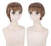 Peluca a juego para disfrazarse de Frozen 2 Frozen 2 Christoph mezcla de pelo corto marrón Cos Anime peluca