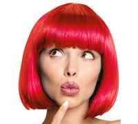 Peluca Bob Peluca Cabaret Pageboy Charleston Pelucas para Carnaval/Disfraces y Fiesta de Lemas - 13 COLORES (Rojo)