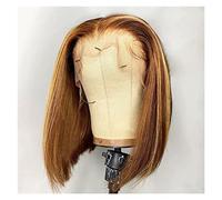 Peluca Bob Peluca De Encaje Frontal Pelucas De Cabello Humano Para Mujeres 10-16 Pulgadas Pre Pluck Peluca Corta Recta De Encaje Frontal Sin Pegamento Ombre Color Resaltado Peluca Gris Pelucas Para M