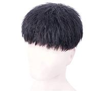 Peluca bonita, naturalmente exquisita, esponjosa para hombres, que añade volumen al cabello, pelucas refrescantes, peluca corta para uso diario en fiestas, color negro y marrón