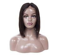 Peluca brasileña nbsp; nbsp; pelo liso negro puro nbsp; nbsp; peluca de péndulo negro realista del cordón completo 360 peluca para el cabello humano de las mujeres con el pelo del bebé natural