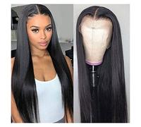 Peluca Brasileña Recta 10-26 Pulgadas T Parte Encaje Frente Pelucas De Cabello Humano 4X1 13X1 Brasileño Transparente Encaje Pelucas De Cabello Humano Para Mujeres Color Natural Gris Pelucas Para Muj