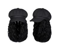Peluca Con Diadema Peluca de gorra Pelucas sintéticas rizadas onduladas de 10 pulgadas Gorra de béisbol Gorra de peluca con pelucas de cabello Extensiones de cabello Peluca de cabello Gorros De Peluca