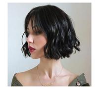 peluca con flequillo Peluca superior de seda cabello humano 13x5 encaje de seda peluca humana peluca frontal de onda de ola de cuerpo suelto Pelucas rizadas para mujer(16INCH)