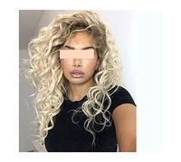 Peluca Con Flequillo Pelucas for mujeres Cambrería for niñas Peluca rubia sexy con raíces oscuras Pelucas De Mujer Pelo Humano