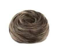 Peluca con moño Coletero sintético tipo donut for mujer, elástico y liso, con moño desordenado Moños para mujer(6H24B)