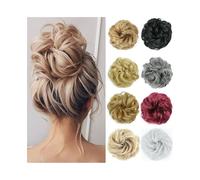 Peluca con moño Messy Bun Hair Piece Synthetic Curly Chignon Elastic Fake Scrunchies Ponytail Extension Moños para mujer(Q5-613)