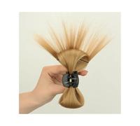 Peluca con moño Moño de pelo sintético, postizo, media cola de caballo con pinza for el pelo Moños para mujer(27F)