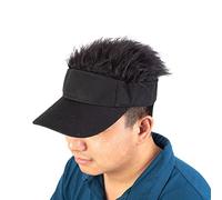 Peluca con Visera para el Sol, Unisex, Ajustable, Divertida Peluca, Golf, Gorro y Resistente para Actividades al Aire Libre, Regalos cumpleaños