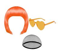 Peluca corta Bob | Neón Cosplay Headwear - Peluca de Halloween Cosplay - para actuaciones en escenarios, creador de contenidos, temáticas, cómic, convenciones de disfraces, máscaras, artistas