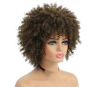 Peluca Corta De 6 Pulgadas Peluca Llena Afro De Las Mujeres Negras Calientes Rectas Pelucas Afro Rizadas Para Las Mujeres Negras