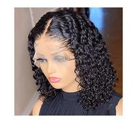 Peluca Corta Rizada Bob Peluca 8/10/12/14 Pulgadas Encaje Frontal Pelucas De Cabello Humano Con Pelo De Bebé Pelo Remy Brasileño Pre Arrancado Pelucas Para Mujeres Negras Onda Profunda Peluca Gris Pa