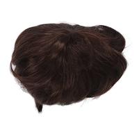 Peluca corta rizada chico textura suave pelo sintético marrón oscuro estilo ondulado shaggy para niños disfraz cosplay fiesta de Halloween