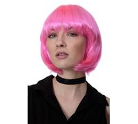 Peluca corte BOB, pink, Disco, GO GO girl. PW0114-PC5
