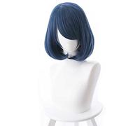 Peluca Cosplay Anime，Domestic Girlfriend Tachibana Rui Peluca，Short Blue Bob Peluca Cosplay,con Red de Peluca Gratis,Halloween Hair,para Cosplay De Fiesta Diari