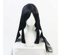 Peluca Cosplay Anime,Peluca Demon Slayer Nakime,Black Long Peluca Cosplay,con Red de Peluca Gratis,Halloween Hair,para Cosplay de Fiesta diari