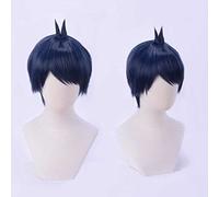 Peluca Cosplay Anime，Peluca The Quintessential Quintuplets Fuutarou Uesugi，Short Blue Peluca Cosplay,Con red de peluca gratis,Halloween Hair,Para Cosplay De Fiesta Diari