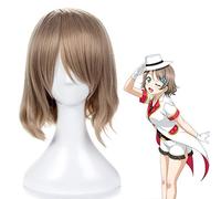 Peluca Cosplay Aqours CYaRon Watanabe You YOSORO Pelo sintético para adultos LoveLive! Sunshine !! para cabello adulto