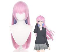 Peluca Cosplay de Anime, Shikimori's Not Just a Cutie Peluca de Cosplay, eluca Sintética Resistente al Calor, Peluca Larga Rosa para Fiesta de Disfraces y Comic-con, 29.5''/75cm