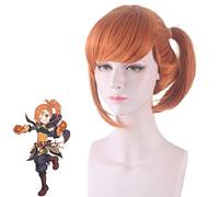 Peluca cosplay Hodaka Misogi Anime Princess Connect! Re: Dive cosplay fiesta de Halloween pelucas anaranjadas + gorro de peluca Re Dive peluca 759