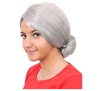 Peluca de abuela para mujer, perfecta para la semana del libro escolar y el día mundial del libro o cualquier fiesta de disfraces de adultos, talla única, paquete de 24