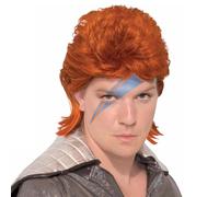 Peluca De Adulto De Rock Star David Bowie Naranja