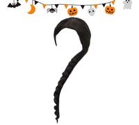 Peluca de alambre de alta temperatura mujer - pelucas de Halloween de 80 cm, cabello trenzados ajustable para cosplay | pelucas de trenza extra larga, peluca de negra para Halloween, cosplay