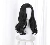 Peluca De Anime Cosplay Para Pieck Finger Pelo Sintético Negro Resistente Al Calor Con Parte Media Peluca De Onda Larga Unisex Fiesta De Navidad De Halloween