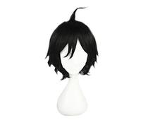 Peluca de anime Haikyuu!! Karasuno Tadashi Yamaguchi para cosplay, pelo corto negro, para fiesta de Halloween, juego de rol, pelucas de pelo sintético