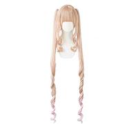 Peluca de anime, Rozen Maiden Shinku Wig,Long Double Ponytail Curly Wig,with Free Wig Cap,for Christmas Carnival Party Halloween Cosplay Wig(Color:Style 2), talla única