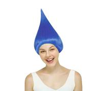 Peluca De Anime Unisex De Colores De Los Años 80 Para Adultos, Pelo Liso Sintético De Fibra Suave Para Hombres Y Mujeres, Disfraz De Fiesta De Grupo De Festival De Cosplay De Halloween
