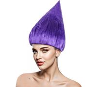 Peluca De Anime Unisex De Colores De Los Años 80 Para Adultos, Pelo Liso Sintético De Fibra Suave Para Hombres Y Mujeres, Disfraz De Fiesta De Grupo De Festival De Cosplay De Halloween