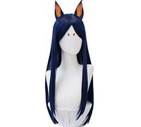 Peluca de Arknights Dubin Disfraz de Cosplay Pelo largo sintético resistente al calor Dobermann Peruca Anime Pelucas para fiesta de Halloween solo peluca