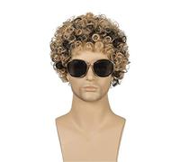 Peluca de Cabaret Peluca for Hombre, Peluca Rizada Natural for Hombre, Peluca Con Personalidad De Escenario Esponjosa Y Bonita for La Cabeza Pelucas Disfraz