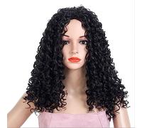 Peluca de Cabaret Peluca Suave Para Mujer Pelucas Rizadas Largas Pelucas Onduladas Rizadas Pelucas De Estilo Natural Pelucas Creativas Para Cualquier Estilo De Mujer Pelucas Disfraz (Color : A, Size
