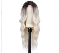 Peluca de Cabaret Peluca Suave Pelucas Onduladas Pelucas Onduladas Largas De Sección Media Pelucas Sintéticas Resistentes Al Calor Para Uso Diario Pelucas Pelucas Disfraz (Color : A, Size : 26in)