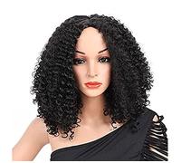 Peluca de Cabaret Pelucas Afro Rizadas Para Mujer Peluca De Pelo Rizado De Hombro Corto Pelucas Sintéticas Resistentes Al Calor Pelucas Disfraz