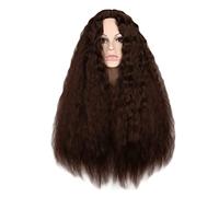 Peluca de Cabaret Pelucas De Mujer Peluca De Pelo Rizado De Longitud Completa Peluca Voluminosa Natural Peluca De Fibra Sintética Pelucas Disfraz (Color : D, Size : 28in)