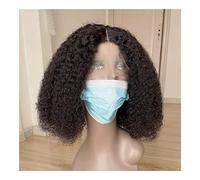 Peluca de Cabaret Pelucas Delanteras De Encaje Cabello Humano Para Mujeres, Peluca Frontal Rizada Rizada Afro Brasileña De Cabello Virgen Pelucas Disfraz