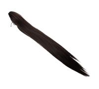 Peluca de Cabello con Clip, Fibra Resistente, Estilo Largo y Liso | Fijación Firme, Uso en Base de Coleta o Moño, Adecuado para Actuaciones y Baile