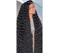 Peluca De Cabello Humano Con Frente De Encaje Transparente HD 13X6 De Onda Profunda Pelucas Frontales De Encaje De Onda Rizada Sin Pegamento 13X4 Para Mujeres 200 22Inch#13X4 HD Lace Wig